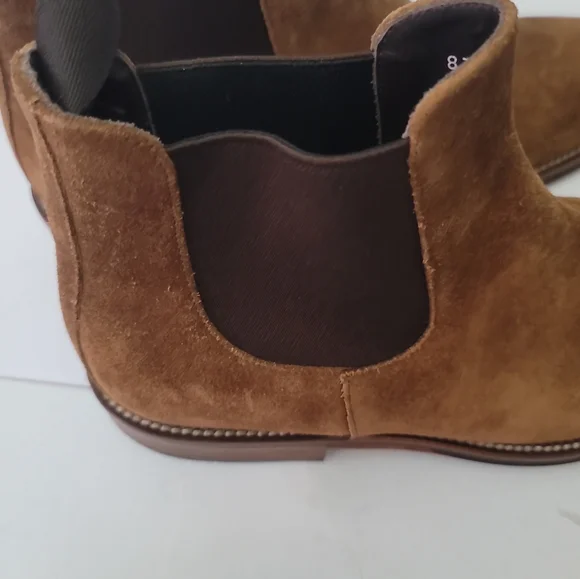 To Boot New York Shelby II Mid Brown Suede Chelsea Boot